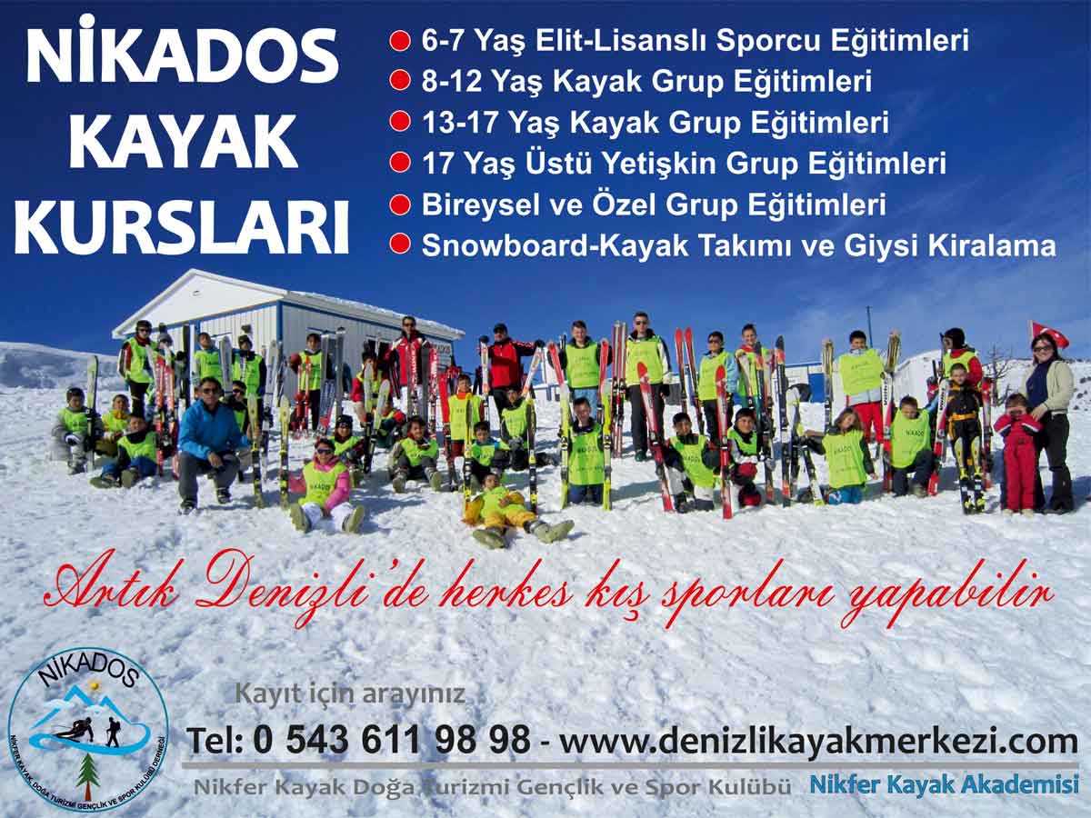 NİKADOS-İRYA HERKESE KAYAK ÖĞRETECEK